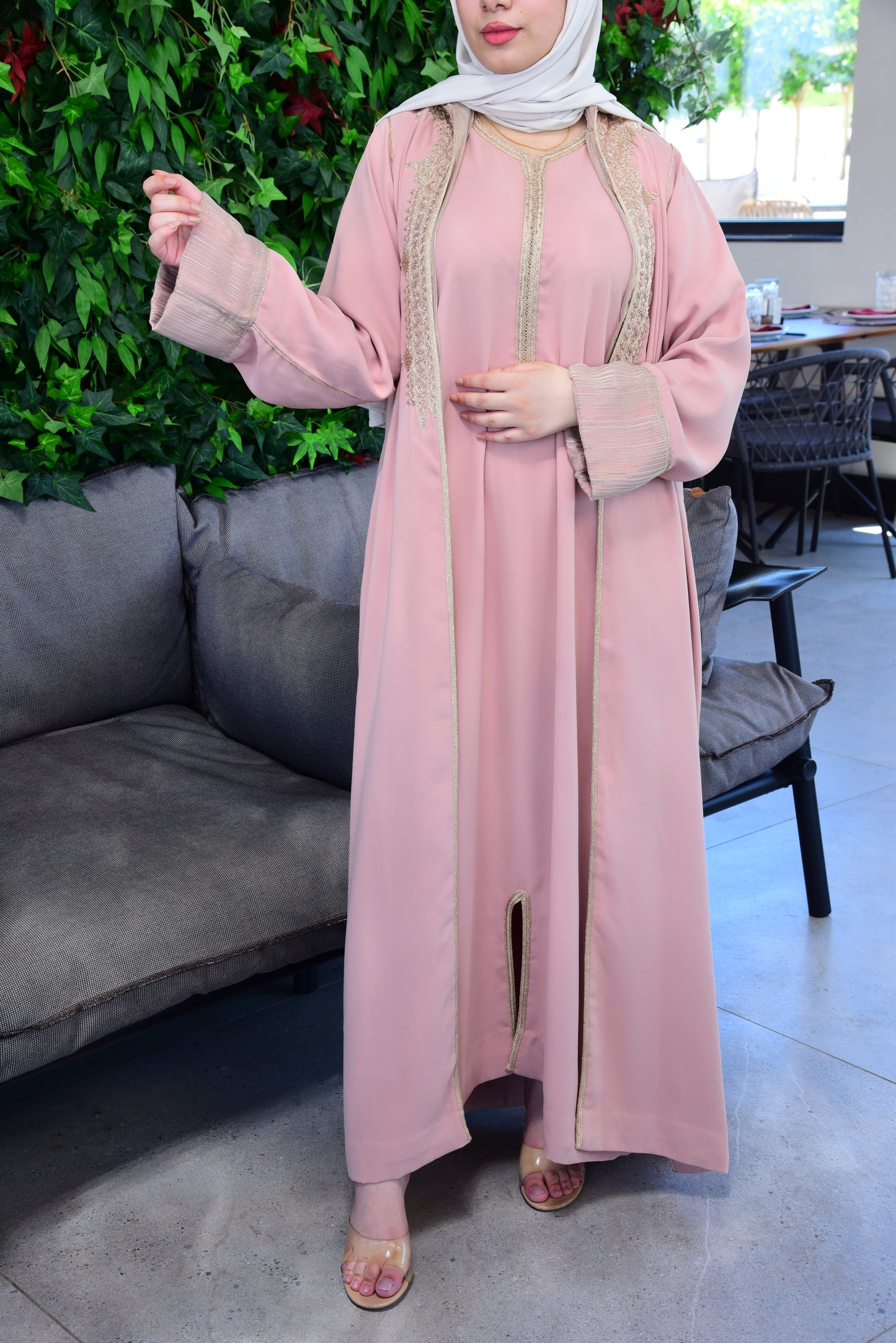 Caftan met kimono Safae