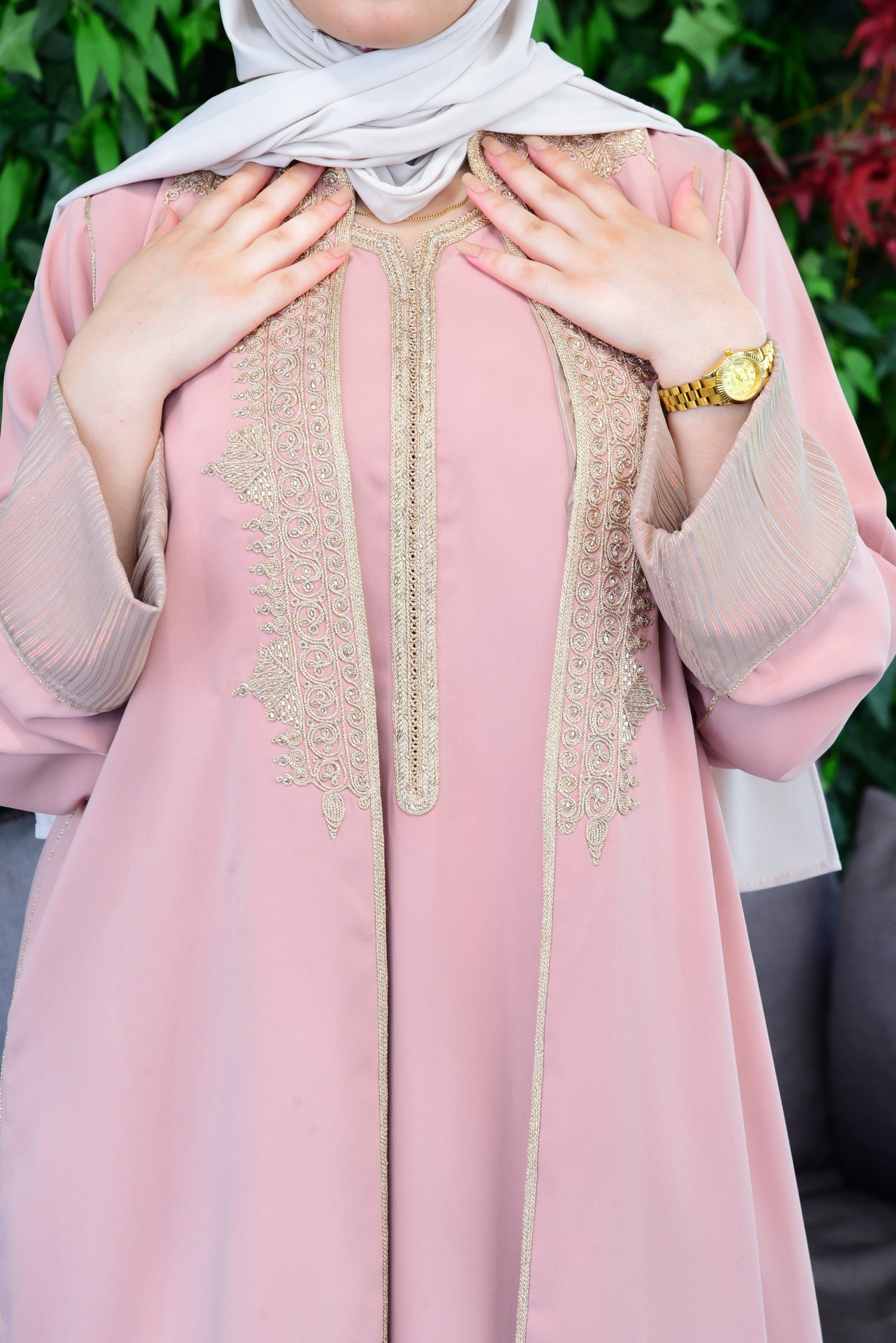 Caftan met bijpassende kimono